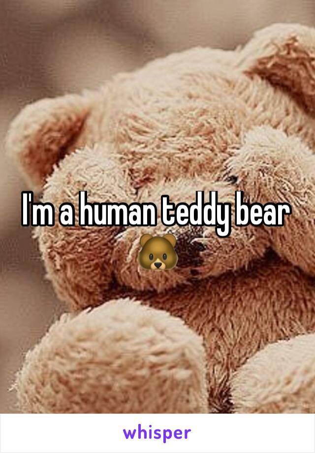 I'm a human teddy bear 🐻 