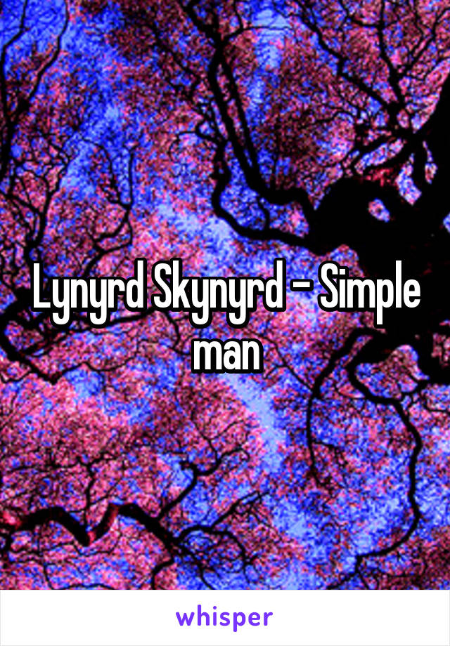 Lynyrd Skynyrd - Simple man