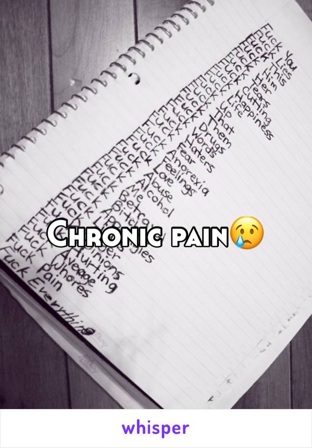 Chronic pain😢