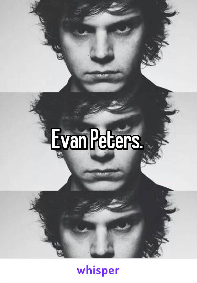 Evan Peters. 