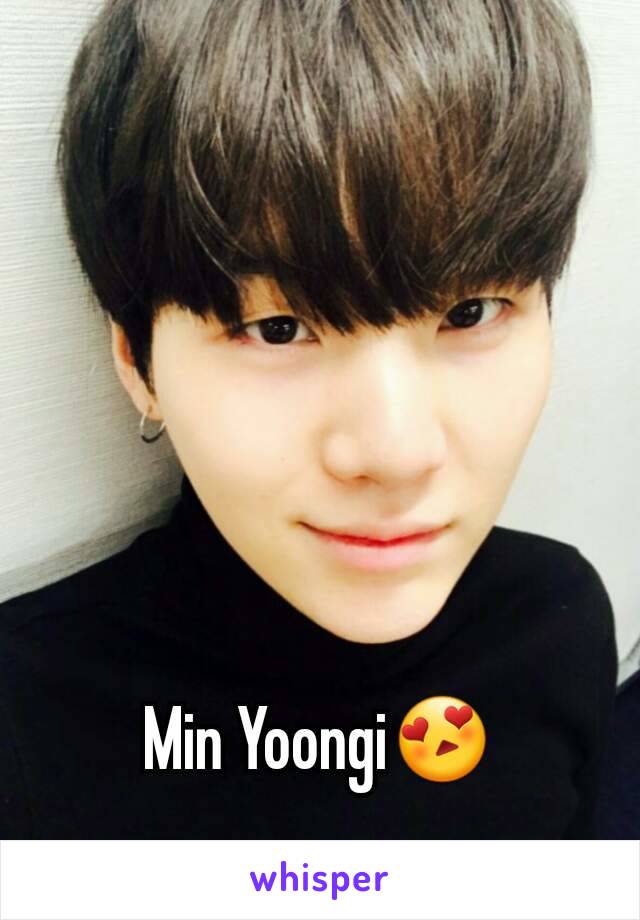 Min Yoongi😍
