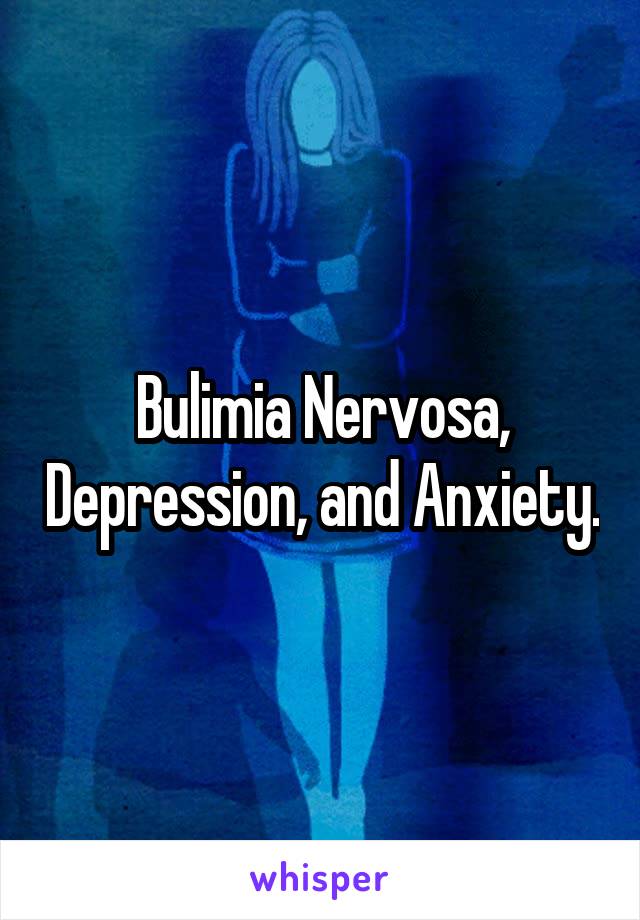 Bulimia Nervosa, Depression, and Anxiety.