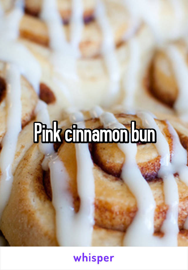 Pink cinnamon bun