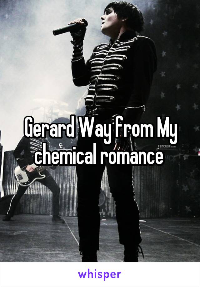 Gerard Way from My chemical romance 