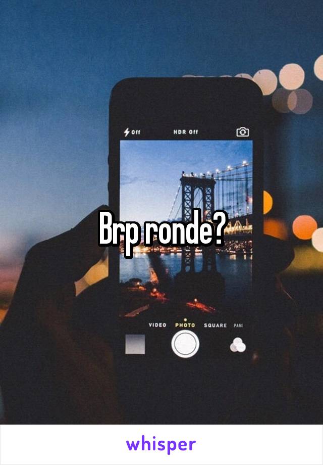 Brp ronde?