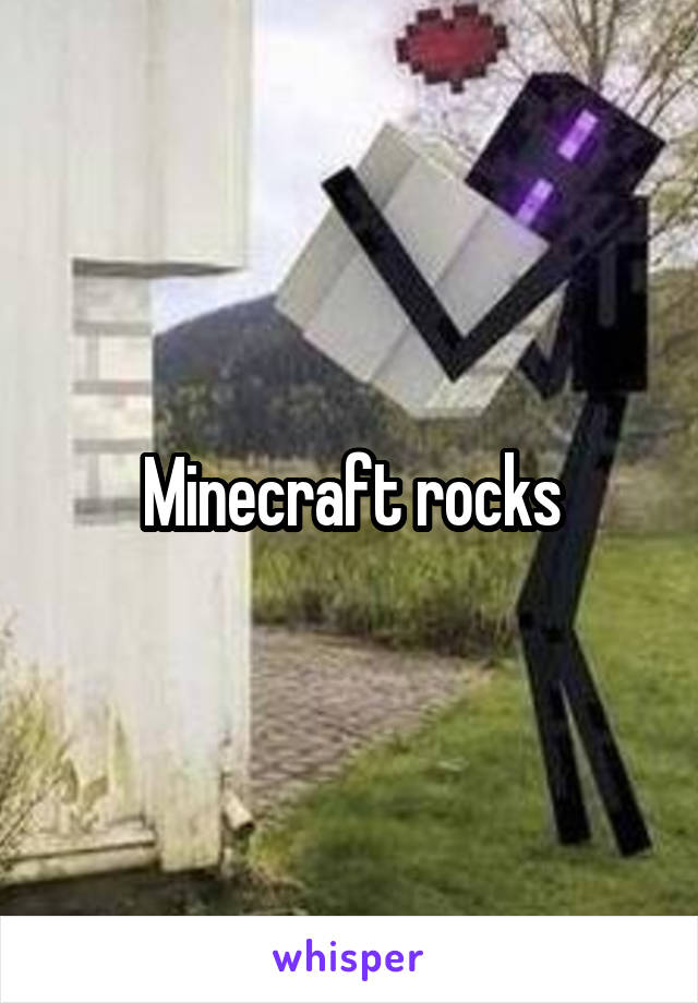 Minecraft rocks