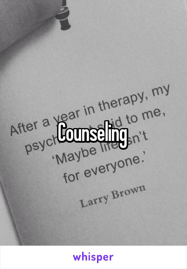 Counseling 