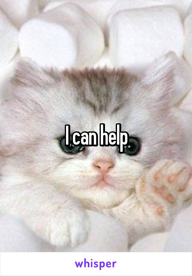 I can help