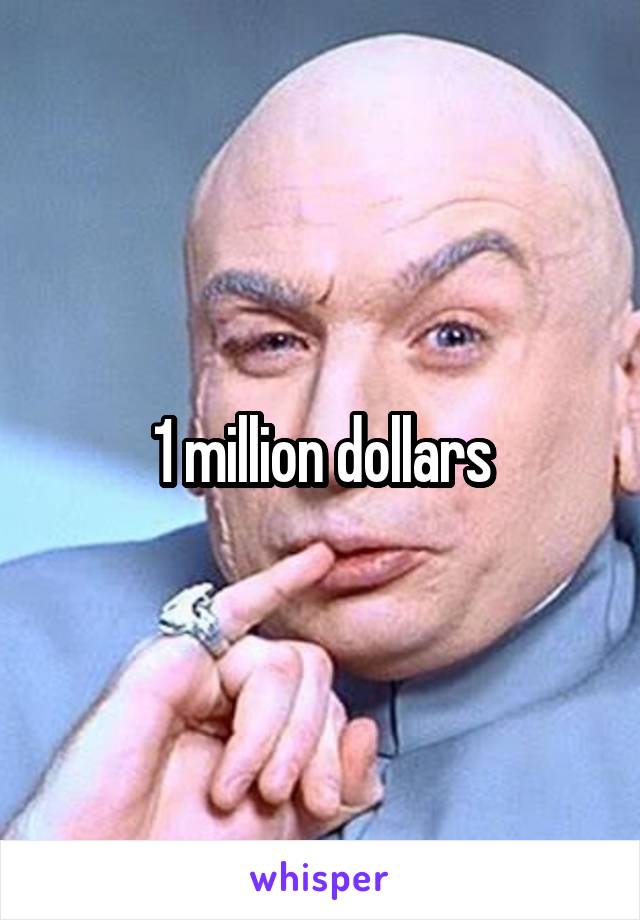  1 million dollars 