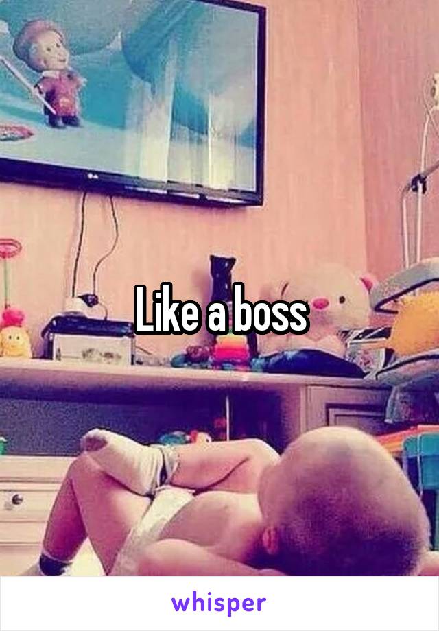 Like a boss