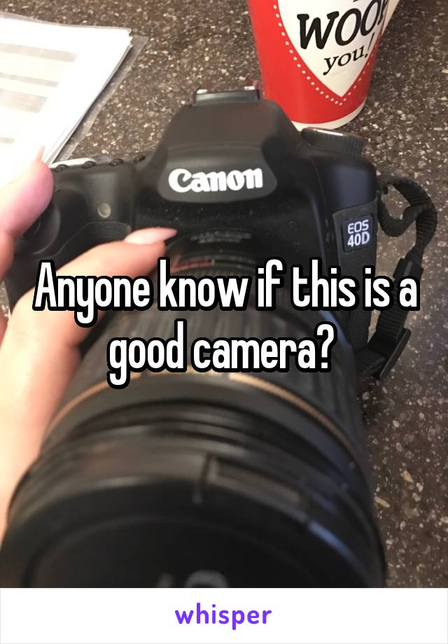 Anyone know if this is a good camera? 