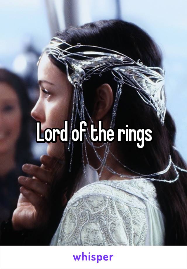 Lord of the rings