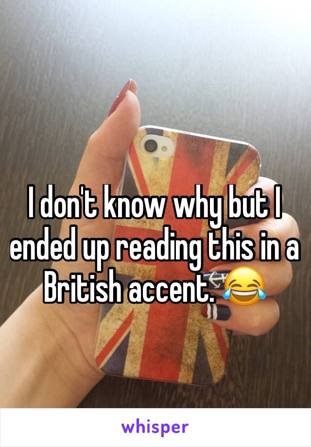 I don't know why but I ended up reading this in a British accent. 😂