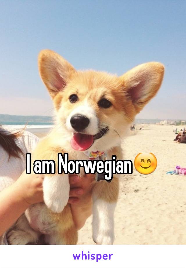 I am Norwegian😊