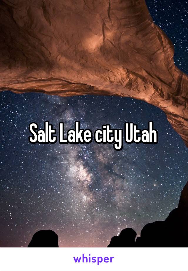 Salt Lake city Utah 