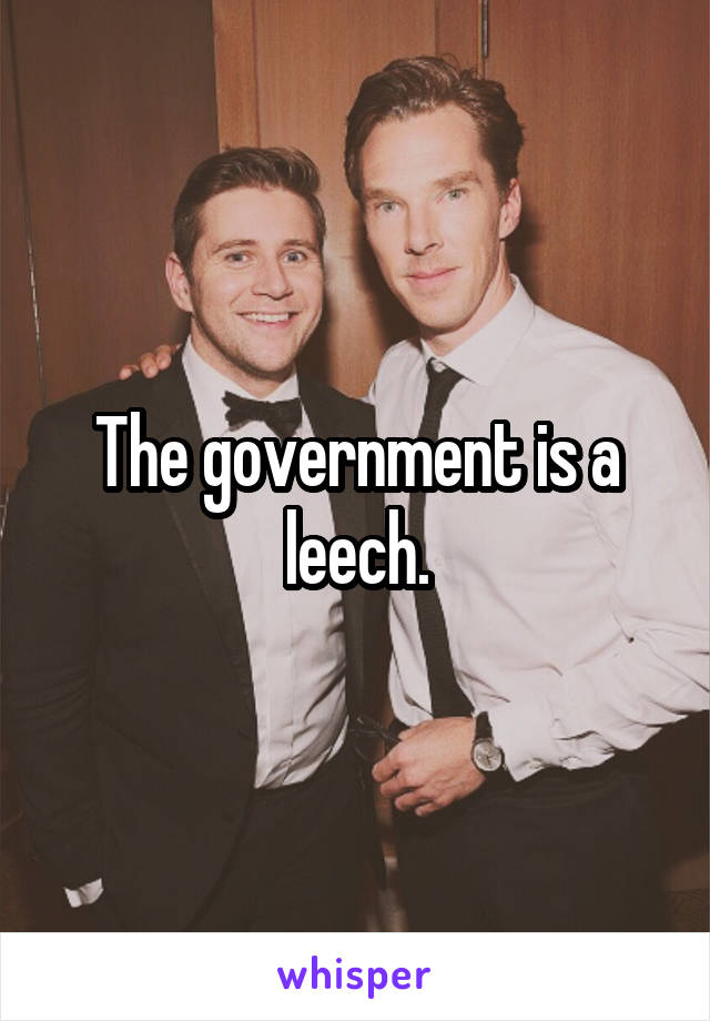 The government is a leech.
