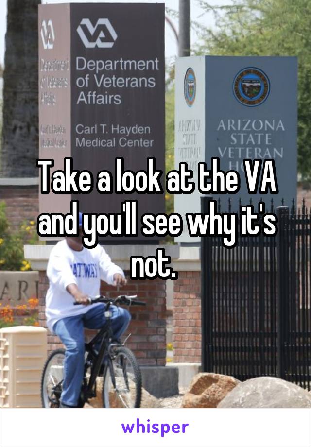 Take a look at the VA and you'll see why it's not. 