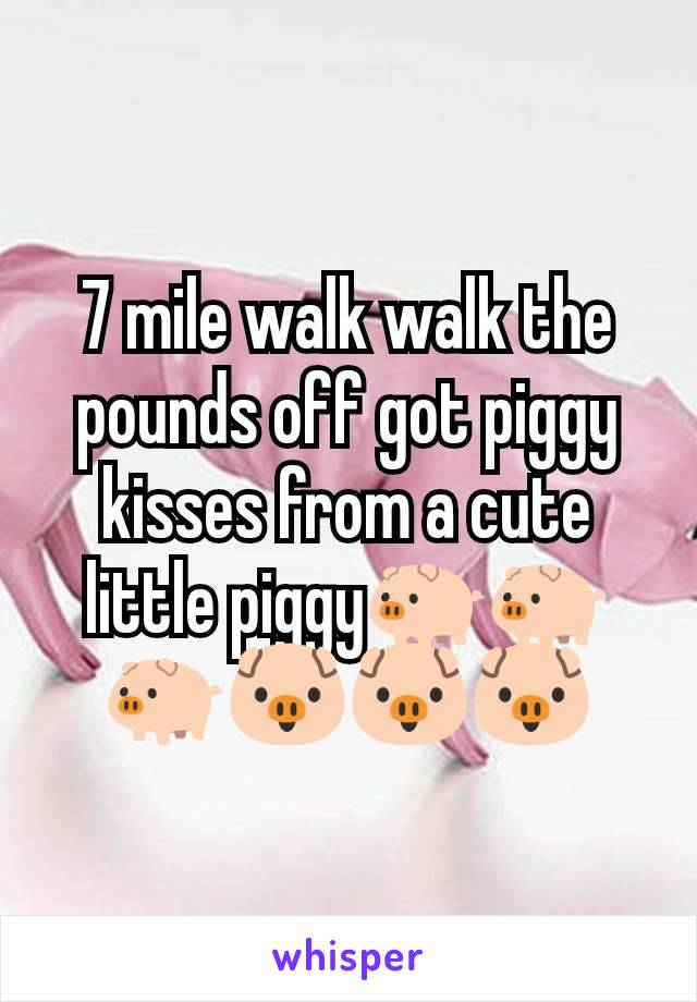 7 mile walk walk the pounds off got piggy kisses from a cute little piggy🐖🐖🐖🐷🐷🐷