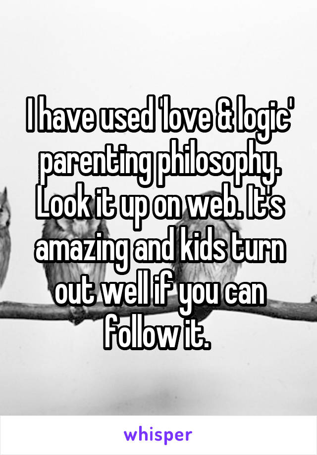 I have used 'love & logic' parenting philosophy. Look it up on web. It's amazing and kids turn out well if you can follow it. 