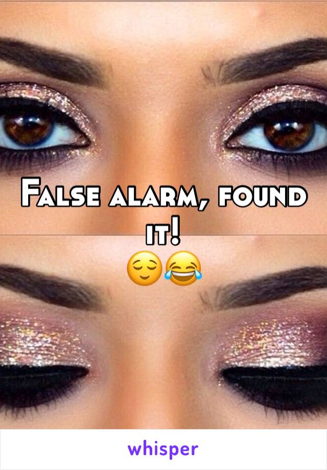 False alarm, found it! 
😌😂