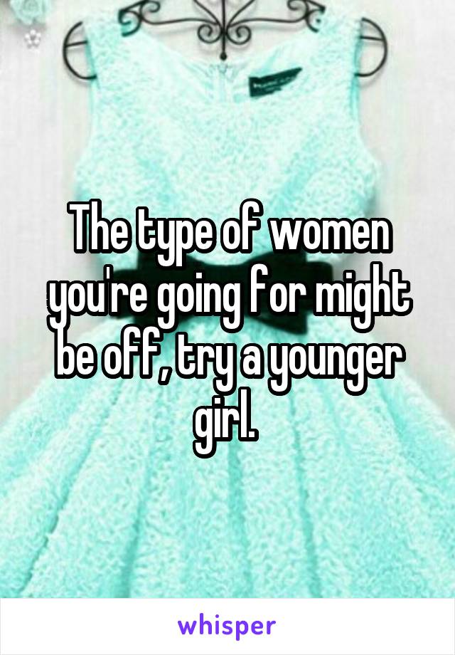 The type of women you're going for might be off, try a younger girl. 