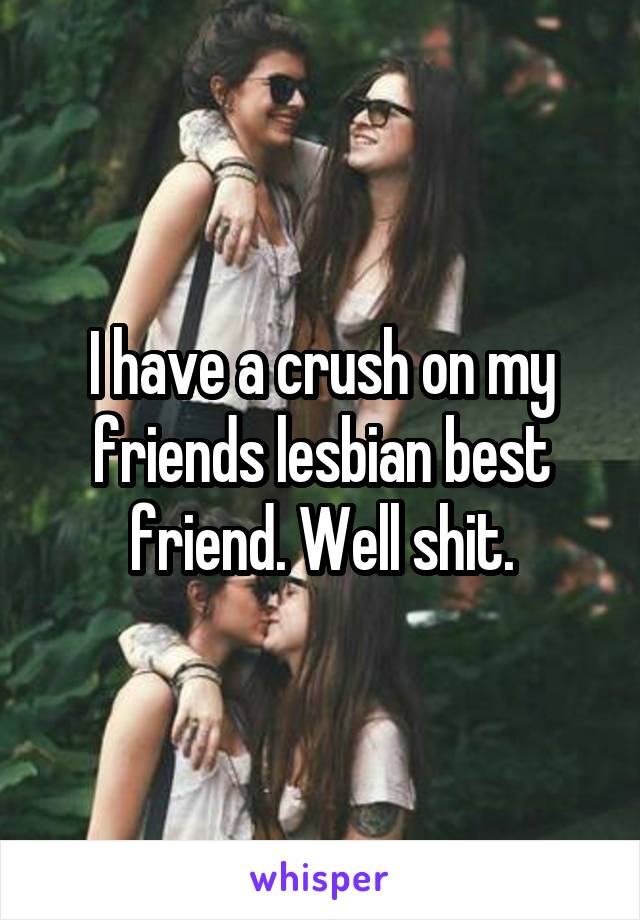 I have a crush on my friends lesbian best friend. Well shit.