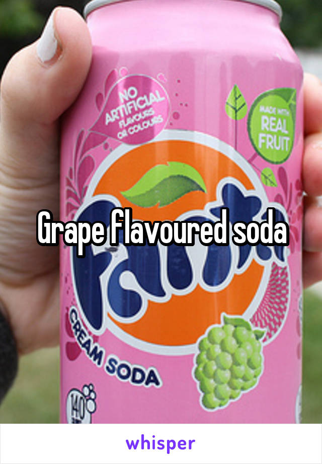 Grape flavoured soda