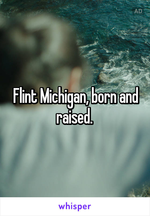 Flint Michigan, born and raised. 