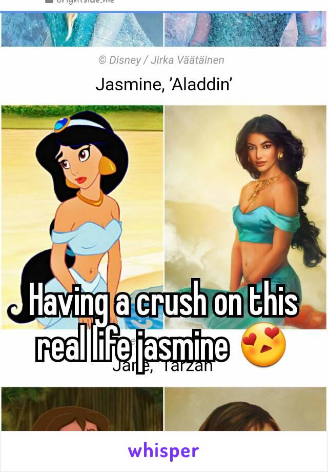 Having a crush on this real life jasmine 😍