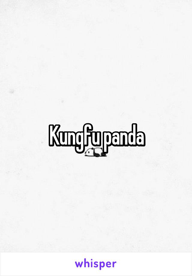 Kungfu panda