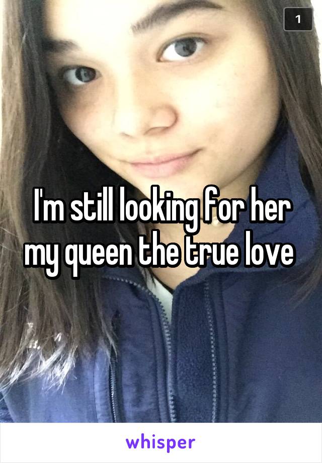 I'm still looking for her my queen the true love 