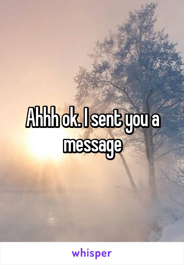 Ahhh ok. I sent you a message