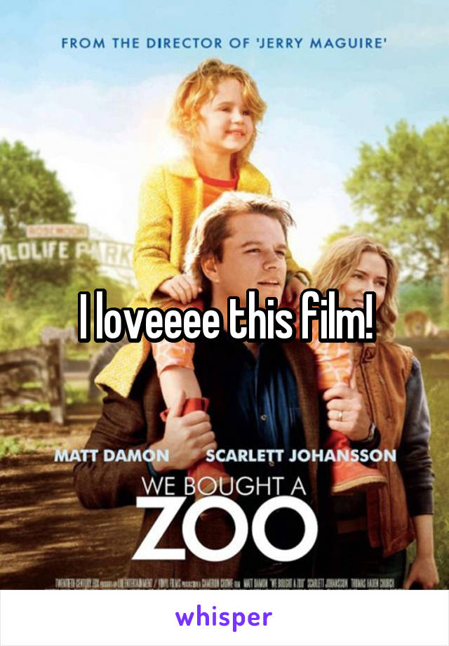 I loveeee this film!