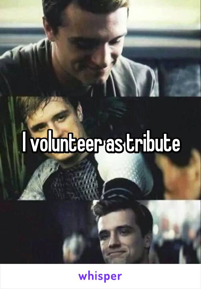 I volunteer as tribute