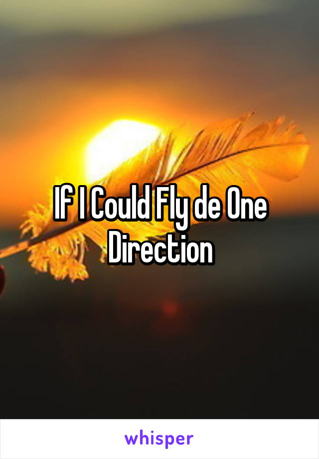 If I Could Fly de One Direction