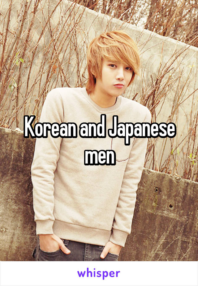 Korean and Japanese men