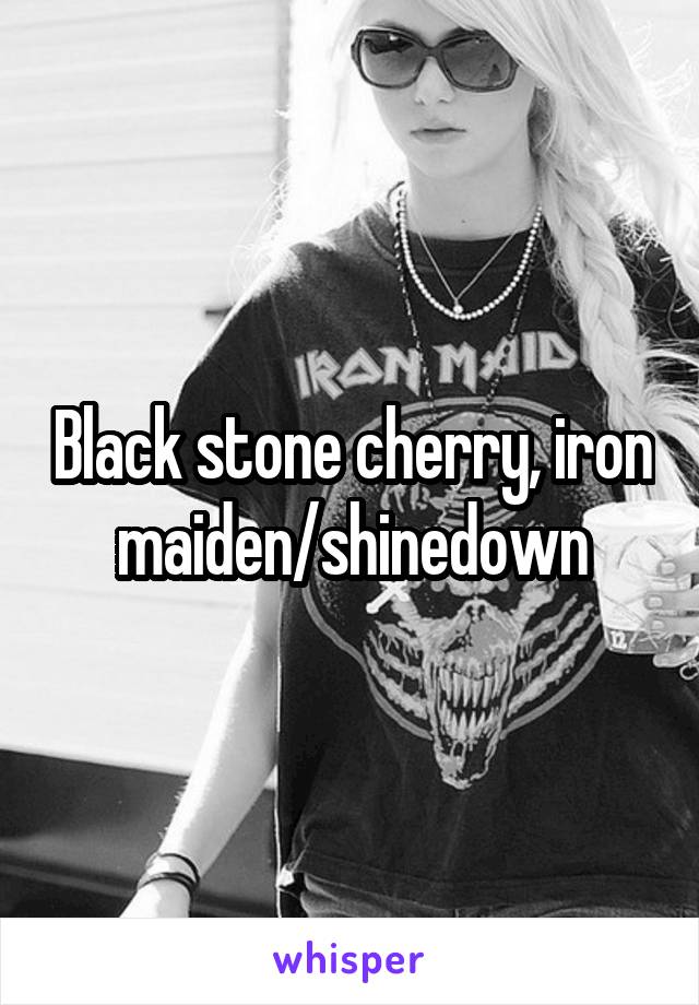 Black stone cherry, iron maiden/shinedown