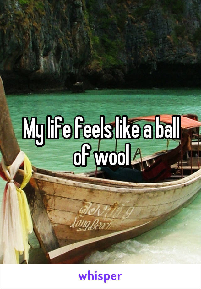 My life feels like a ball of wool