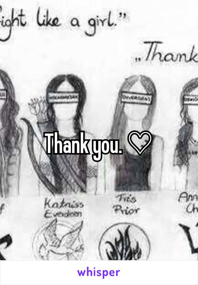 Thank you. ♡