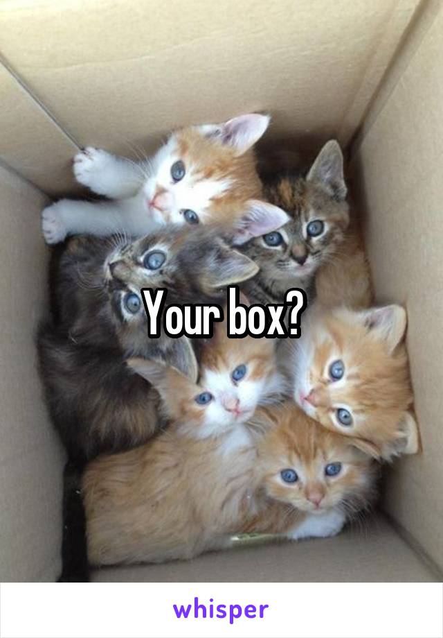 Your box?