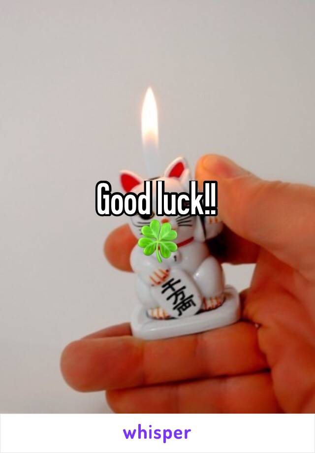 Good luck!!
🍀 