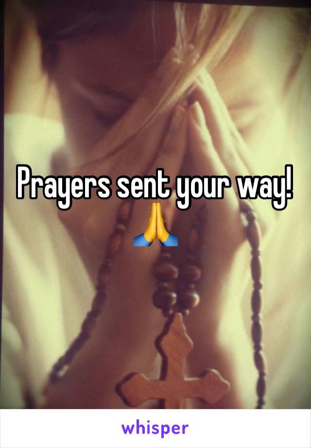 Prayers sent your way! 🙏