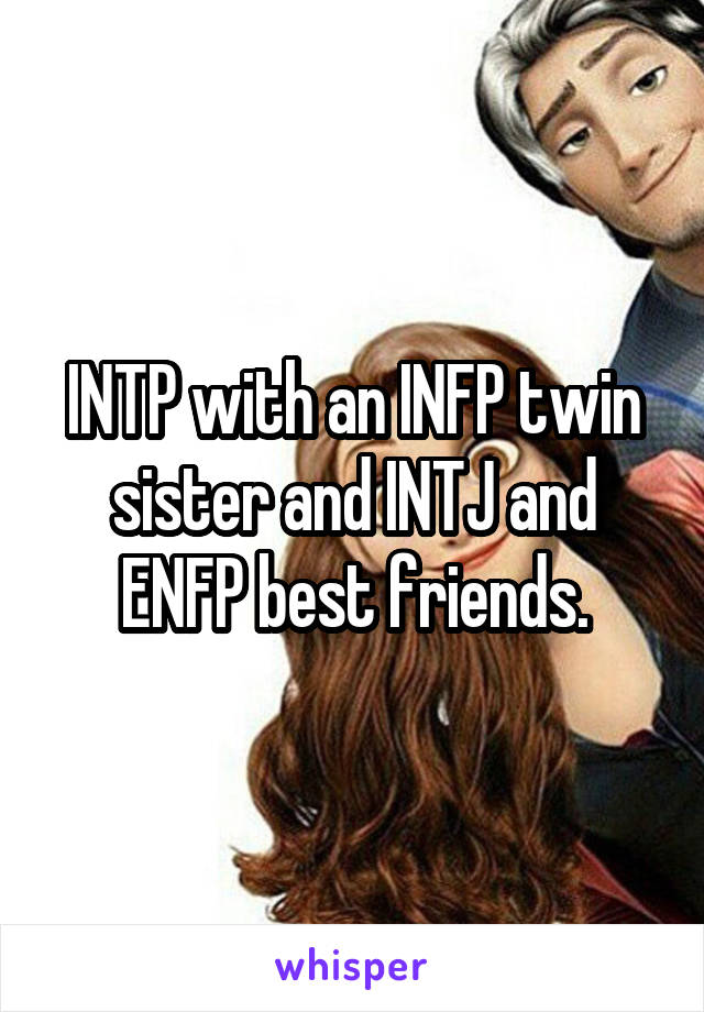 Intp With An Infp Twin Sister And Intj And Enfp Best Friends