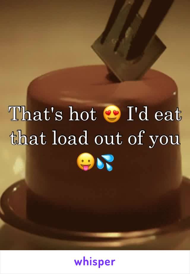 That's hot 😍 I'd eat that load out of you 😛💦