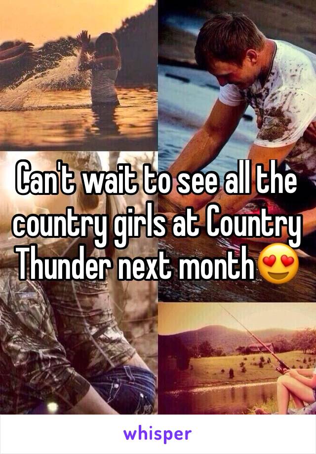 Can't wait to see all the country girls at Country Thunder next month😍