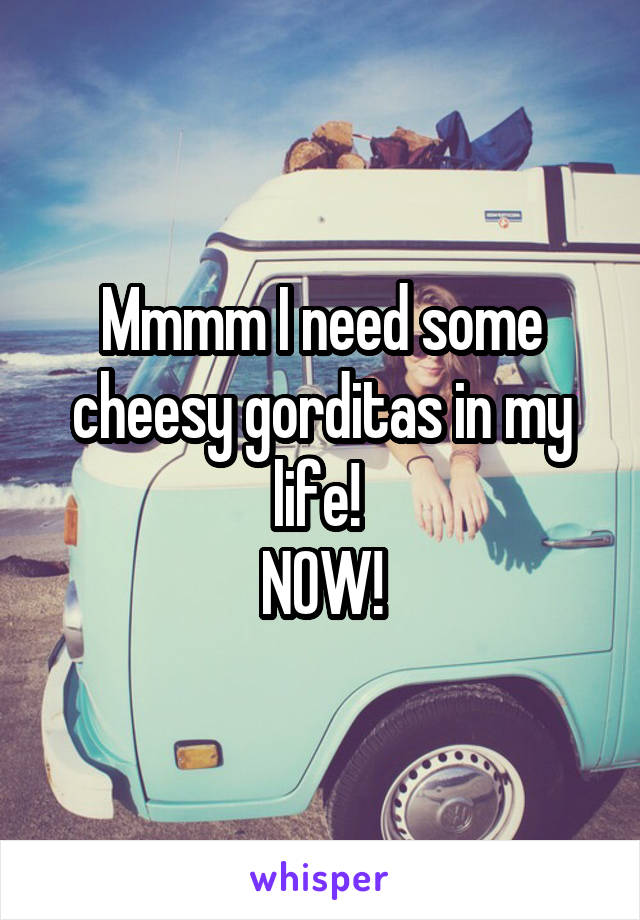 Mmmm I need some cheesy gorditas in my life! 
NOW!