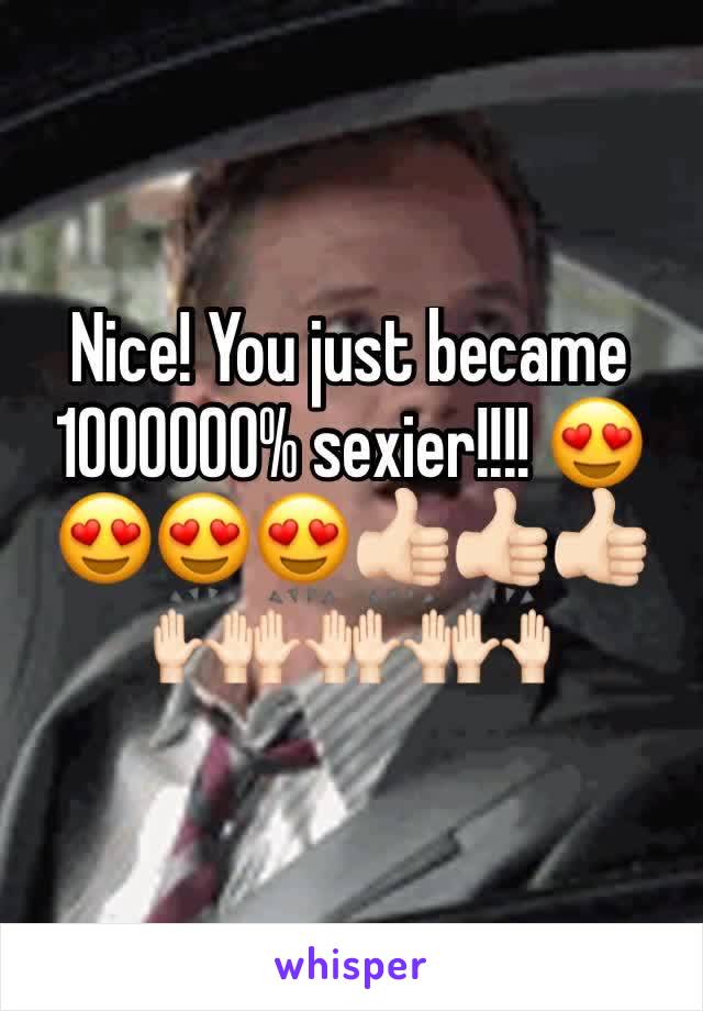 Nice! You just became 1000000% sexier!!!! 😍😍😍😍👍🏻👍🏻👍🏻🙌🏻🙌🏻🙌🏻🙌🏻