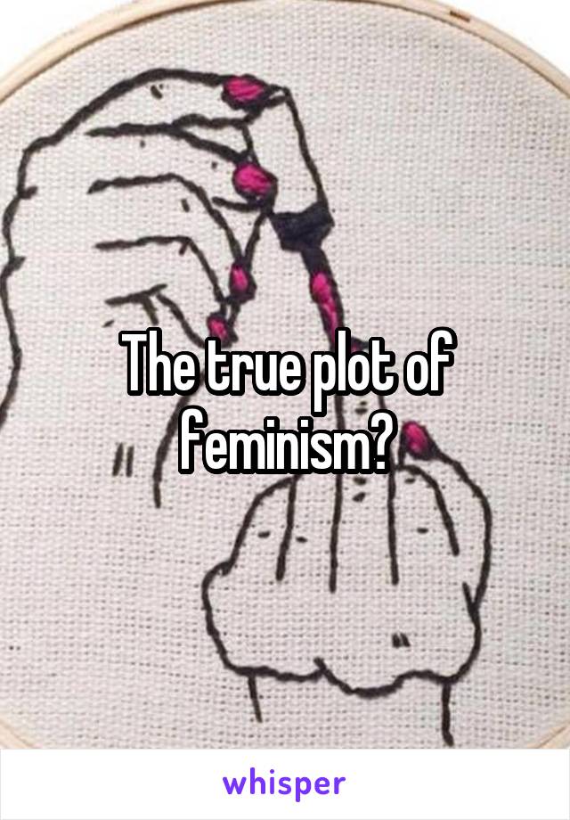 The true plot of feminism?