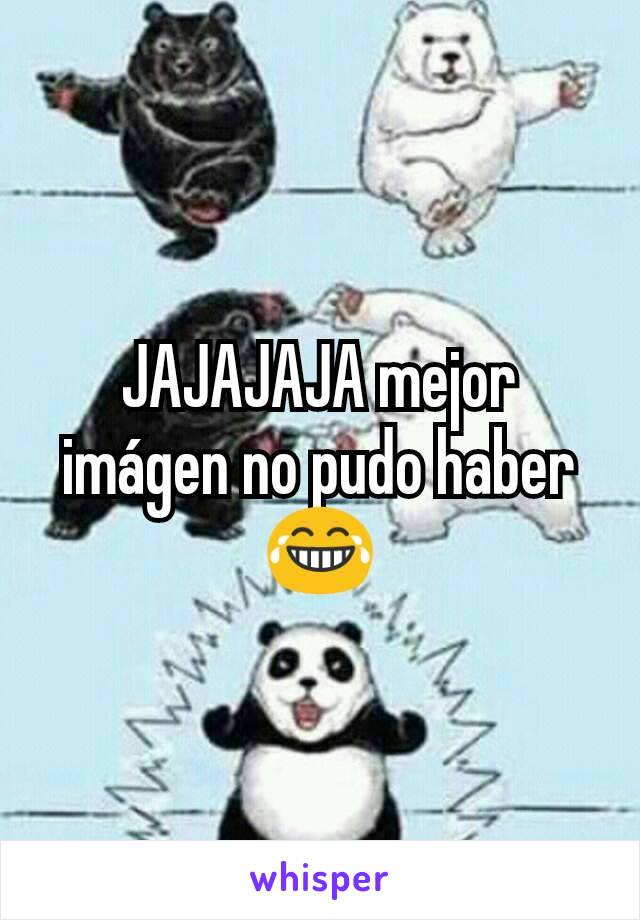 JAJAJAJA mejor imágen no pudo haber 😂