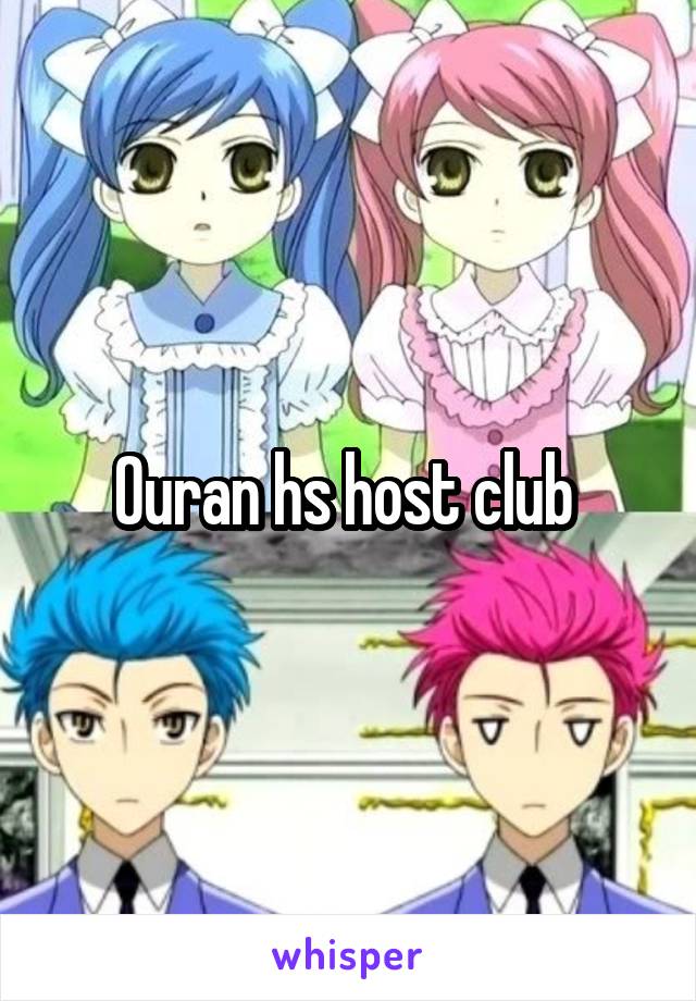 Ouran hs host club 